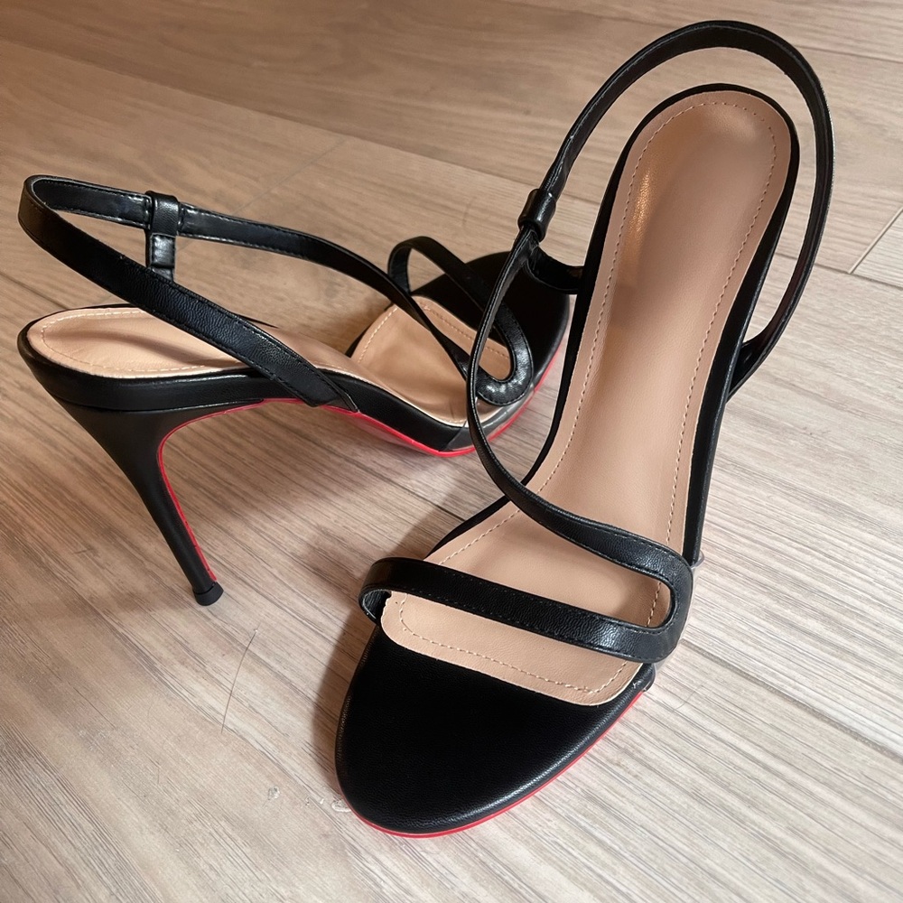New Elegant Black Stiletto Heels